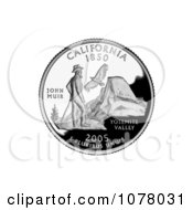 John Muir And Condor On The California State Quarter Royalty Free Stock Photography