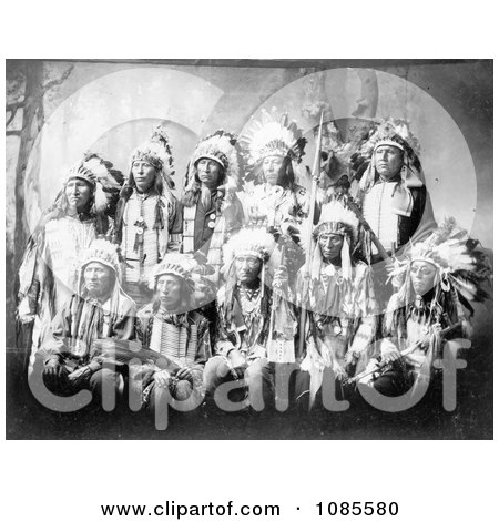 Little Wound and Other Sioux Chiefs - Free Historical Stock Photography by JVPD