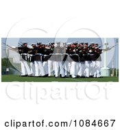 Marine Corps Silent Drill Platoon Performing Free Stock Photography