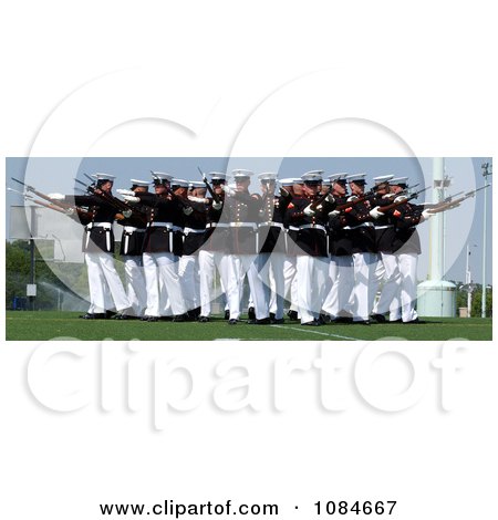 Marine Corps Silent Drill Platoon Performing - Free Stock Photography by JVPD