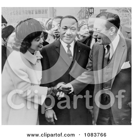 Martin Luther and Coretta King With Robert Wagner - Historical Stock Photography by JVPD