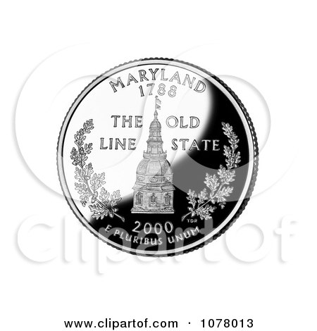 Maryland Statehouse Dome on the Maryland State Quarter - Royalty Free Stock Photography by JVPD
