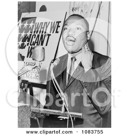 MLK at a Press Conference - Historical Stock Photography by JVPD