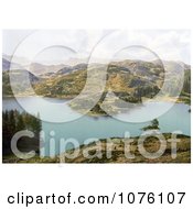 Mountains Surrounding Tarn Hows Coniston Lake District Cumbria England UK Royalty Free Stock Photography