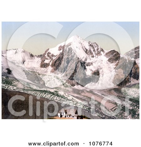 Ortler Territory, Schaubachhutte with Konigspitze, Tyrol, Austria - Royalty Free Stock Photography  by JVPD