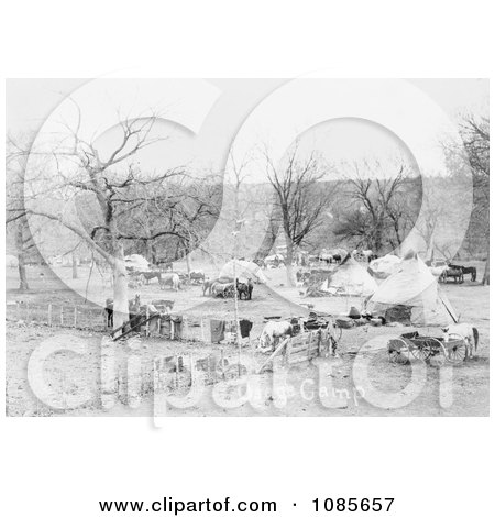 Osage Indian Camp - Free Historical Stock Photography by JVPD
