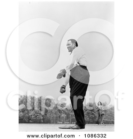 Paul Robeson Playing Baseball - Free Historical Baseball Stock Photography by JVPD