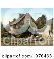 People At The Old Post Office In Lee Devon England Royalty Free Stock Photography