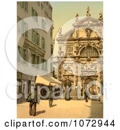 Photochrom Of A Church Of San Moise Venice Italy Royalty Free Historical Stock Photography