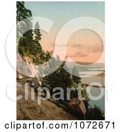 Photochrom Of Hitterdals Lake Norway Royalty Free Historical Stock Photography by JVPD