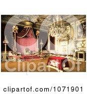 Photochrom Of The Throne Room Of Fontainebleau Palace Royalty Free Historical Stock Photo by JVPD