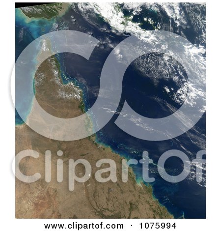 Plankton Bloom Between The Great Barrier Reef Queensland August 9th 2011 - Royalty Free Stock Photography  by JVPD