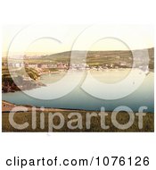 Port Erin With Waterfront Buildings And Sailboats Isle Of Man England Royalty Free Stock Photography