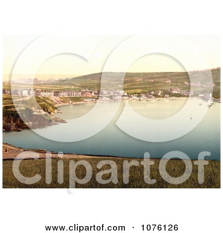 Port Erin With Waterfront Buildings and Sailboats Isle of Man England - Royalty Free Stock Photography  by JVPD