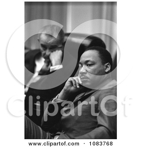 President Lyndon B. Johnson and Rev. Dr. Martin Luther King, Jr. - Historical Stock Photography by JVPD