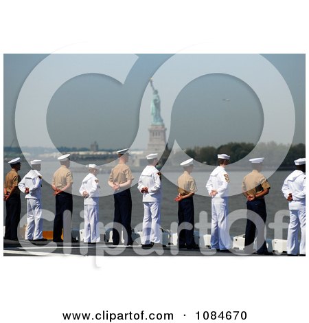 Sailors Passing the Statue of Liberty - Free Stock Photography by JVPD