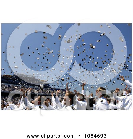 Sailors Throwing Hats at a Graduation Ceremony - Free Stock Photography by JVPD