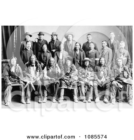 Sioux Indian Delegation - Free Historical Stock Photography by JVPD