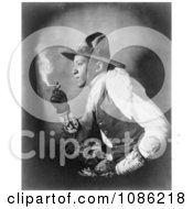 Sioux Indian Smoking Cigarette Free Historical Stock Photography