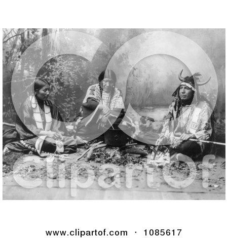 Sioux Indians Cooking on Fire - Free Historical Stock Photography by JVPD