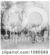 Sioux Indians On Horses Free Historical Stock Photography