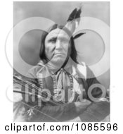 Sioux Native American Man Bear Foot Free Historical Stock Photography