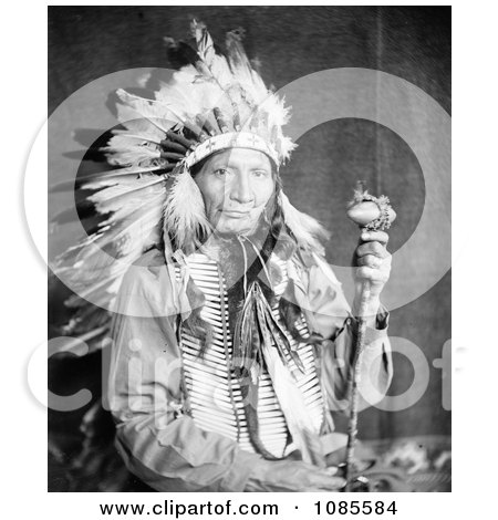 Sioux Native American Man Named Red Horn Bull - Free Historical Stock Photography by JVPD