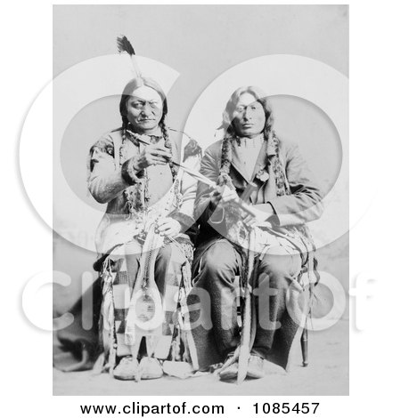 Sitting Bull and One Bull - Free Historical Stock Photography by JVPD