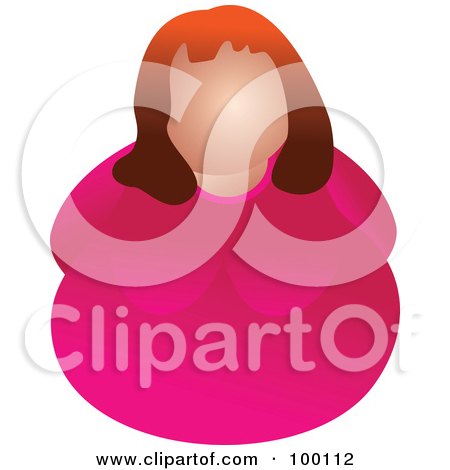 Royalty-Free (RF) Clipart Illustration of an Unhealthy Overweight Woman by Prawny