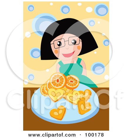 https://images.clipartof.com/small/100178-Royalty-Free-RF-Clipart-Illustration-Of-A-Happy-Woman-With-Oranges-And-Cookies.jpg