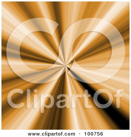 Royalty-Free (RF) Clipart Illustration of a 3d Orange Vortex Center by Arena Creative