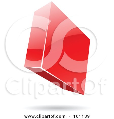 Royalty-Free (RF) Clipart Illustration of a Shiny 3d Diamond Logo Icon by cidepix