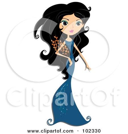 https://images.clipartof.com/small/102330-Royalty-Free-RF-Clipart-Illustration-Of-A-Beautiful-Virgo-Zodiac-Woman-In-A-Blue-Dress.jpg