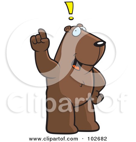 Royalty-Free (RF) Clipart Illustration of an Exclaiming Groundhog by Cory Thoman