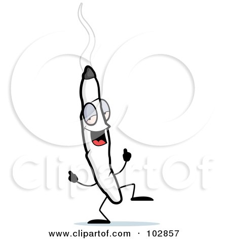 Royalty-Free (RF) Clipart Illustration of a Doobie Character Dancing by Cory Thoman
