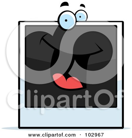 Royalty-Free (RF) Clipart Illustration of a Happy Picture Character by Cory Thoman