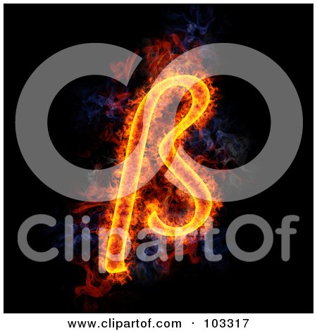 Royalty-Free (RF) Clipart Illustration of a Blazing Symbol by Michael Schmeling