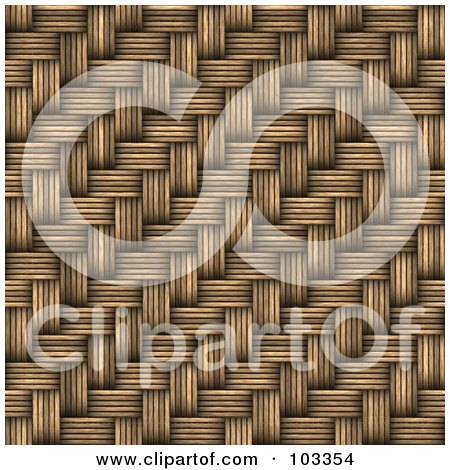 Royalty-Free (RF) Clipart Illustration of a Wicker Weave Texture Background by Arena Creative