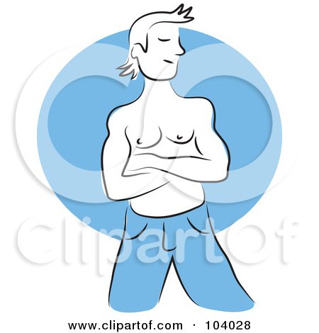 Royalty-Free (RF) Clipart Illustration of a Man Posing by Prawny
