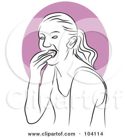 Royalty-Free (RF) Clipart Illustration of a Woman Laughing by Prawny