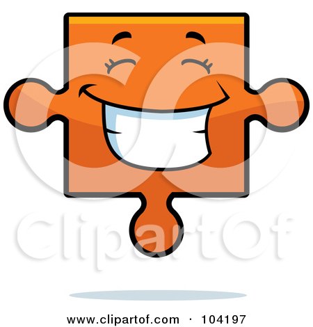 Royalty-Free (RF) Clipart Illustration of a Piece Of Paper With A Smile by Cory Thoman