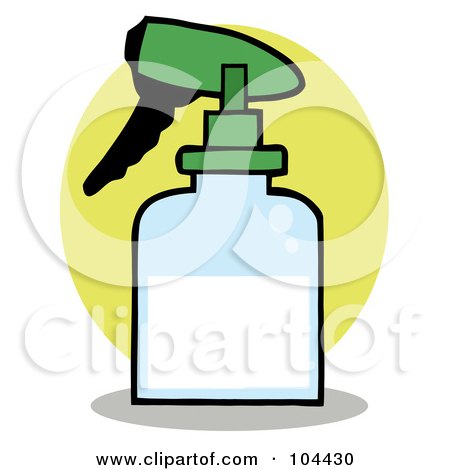 Royalty-Free (RF) Clipart Illustration of a Gardening Spray Bottle by Hit Toon