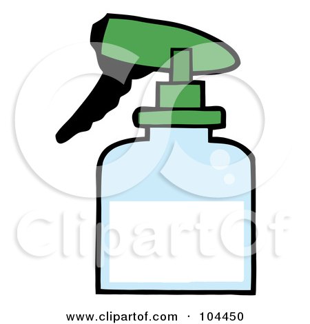 Royalty-Free (RF) Clipart Illustration of a Gardening Spritzer Bottle by Hit Toon