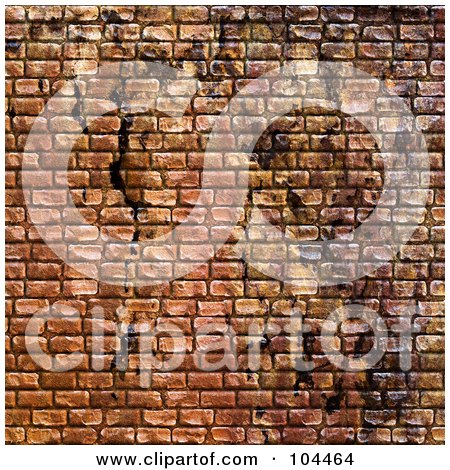 Royalty-Free (RF) Clipart Illustration of a Grungy Brick Cobblestone Texture Background by Arena Creative