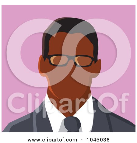 Royalty-Free (RF) Clip Art Illustration of a Faceless Businessman Avatar - 2 by yayayoyo