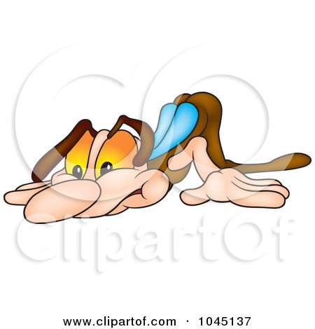 Royalty-Free (RF) Clip Art Illustration of a Sniffing Bug by dero
