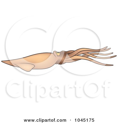 Royalty-Free (RF) Clip Art Illustration of a Sleeve Fish - 4 by dero