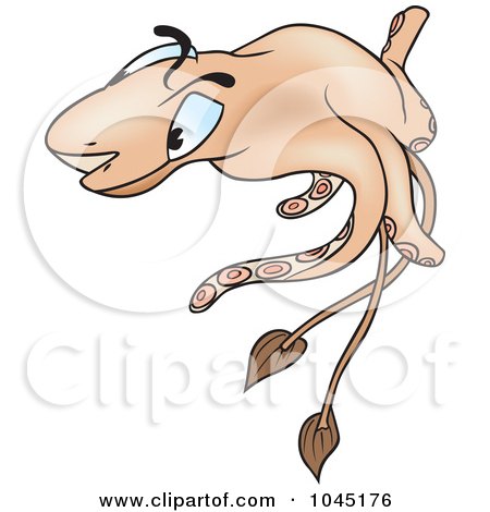 Royalty-Free (RF) Clip Art Illustration of a Sleeve Fish - 1 by dero