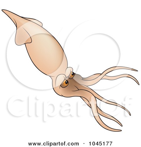 Royalty-Free (RF) Clip Art Illustration of a Sleeve Fish - 3 by dero