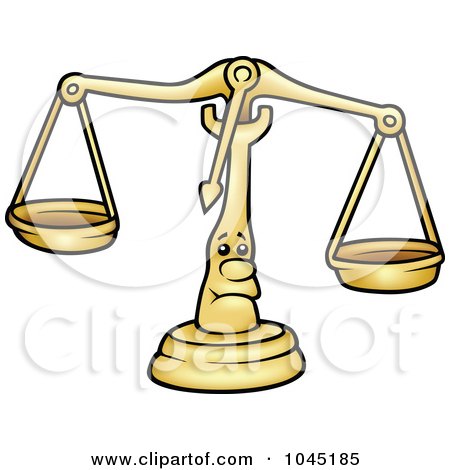 Royalty-Free (RF) Clip Art Illustration of a Scale Character by dero